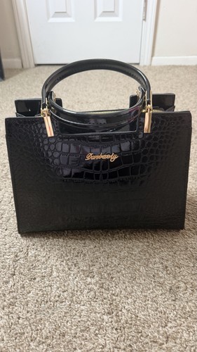 Borsa mano nera con - a,