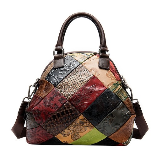 Borsa donna patchwork - , pelle