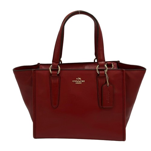 Borsa coach pelle rossa - in,
