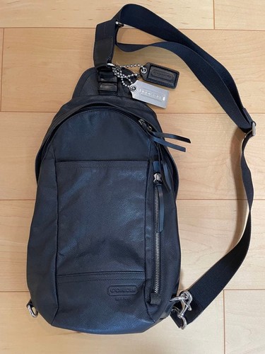 Borsa coach body pelle nera - in,