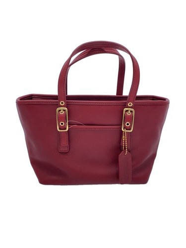 Borsa coach pelle rossa donna - coach,