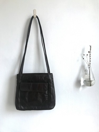 Y2k 90s brown - leather, bag