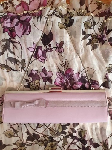 Pochette donna pelle lilla - pelle,