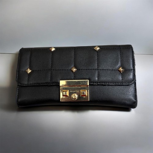 Pochette donna trapuntata nera