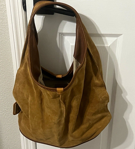 Ugg brown suede leather hobo - brown,