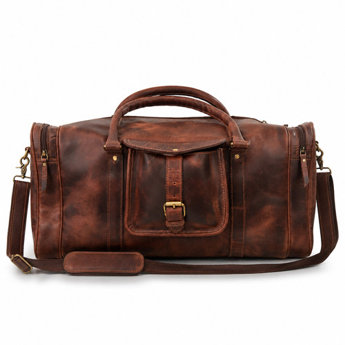 Borsone vera pelle di - borsone,