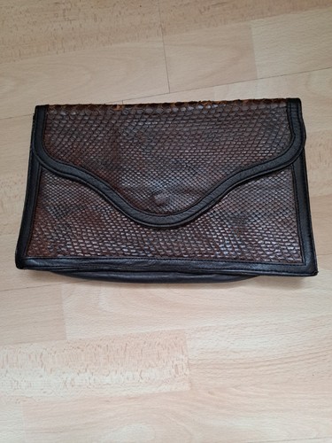 Borsa pochette marrone vintage