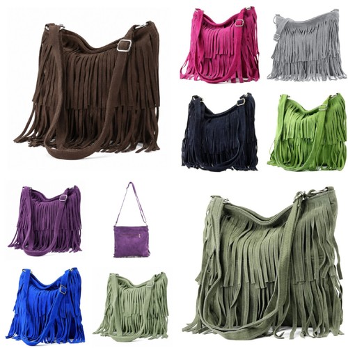 Borsa donna pelle - , scamosciata