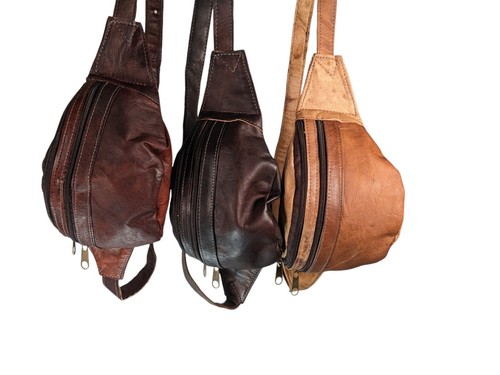 Marsupio pelle biologica - marsupio,
